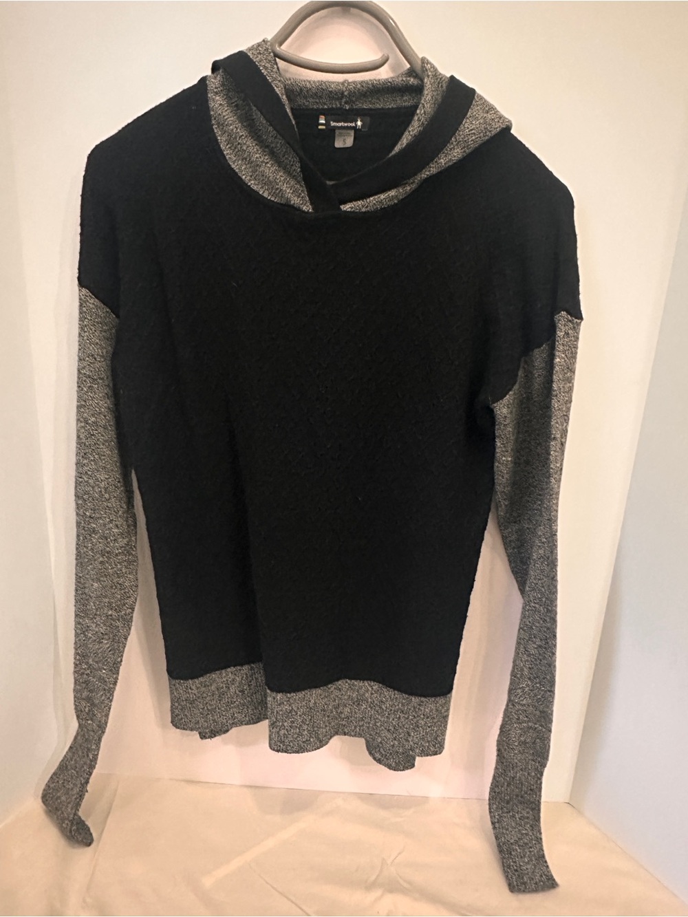 Smartwool Black & Gray Hooded Pullover Sweater
